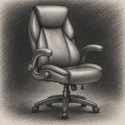 Eureka Galene Faux Leather Office Chair