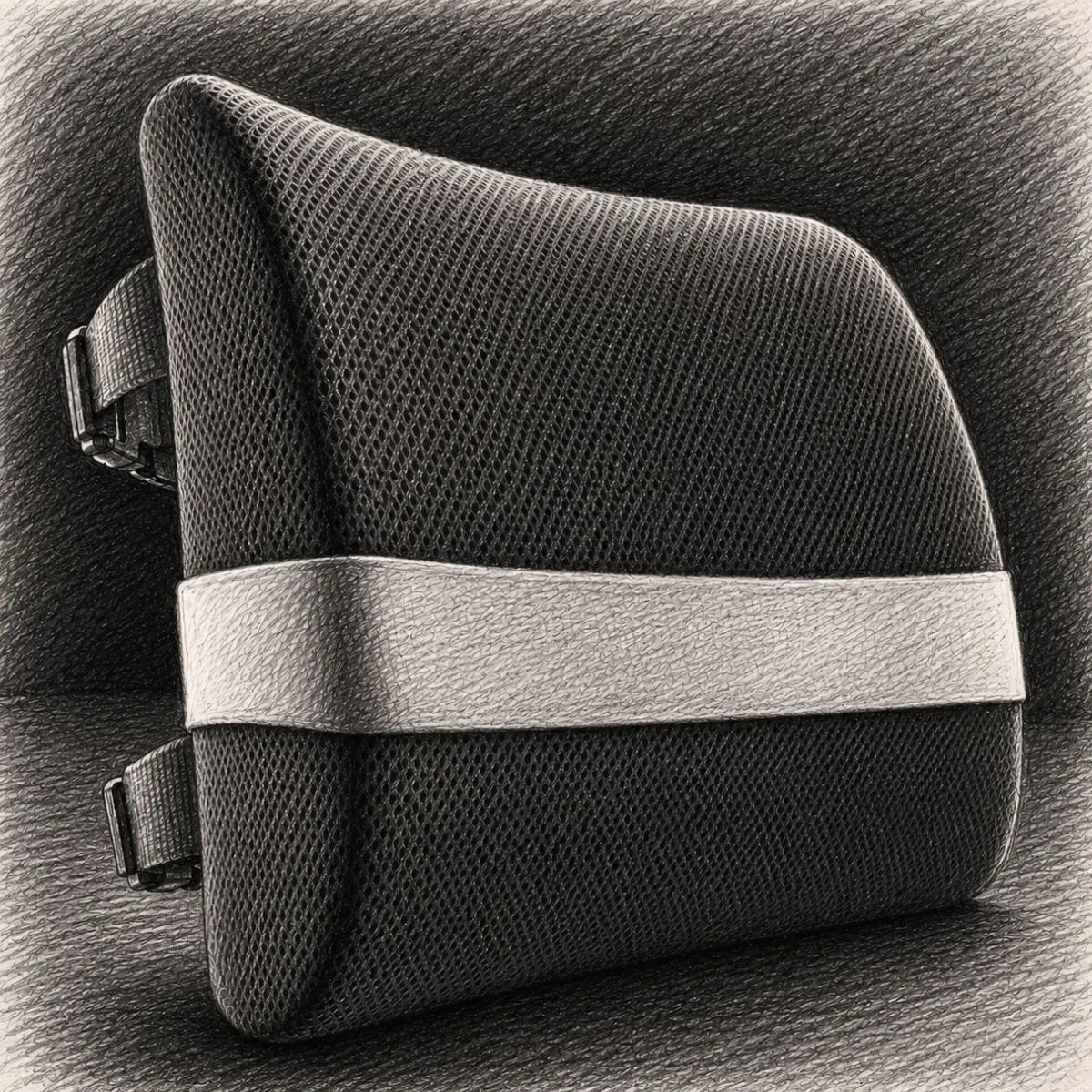 Everlasting Comfort Lumbar Support Pillow - Memory Foam Back Cushion