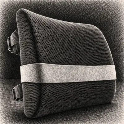 Everlasting Comfort Lumbar Support Pillow - Memory Foam Back Cushion