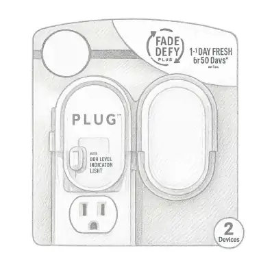 Febreze Fade Defy Plug Air Freshener Warmer (Pack of 2)