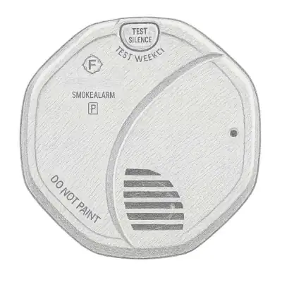First Alert Smoke Alarm with Smart Sensing Technology and Nuisance Resistance