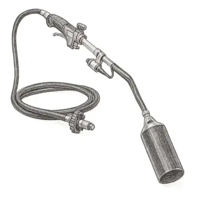 Flame King Auto Ignition Heavy Duty Propane Torch Weed Burner with Blast Trigger (340,000 BTU)
