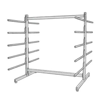 Gatekeeper Racks SUP Display Rack for 10 Boards