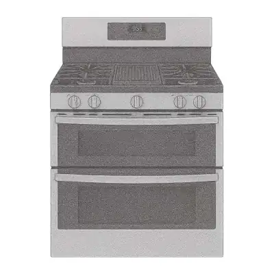 GE 30" Gas Double Oven With No Preheat And Air Fry
