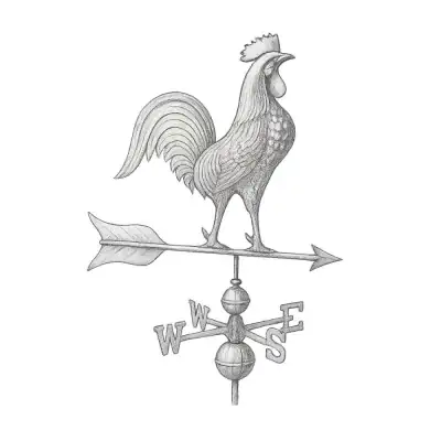 Good Directions Barn Rooster Weathervane