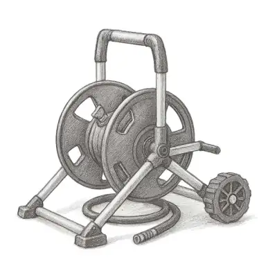 Gorilla Aluminum Zero Rust Mobile Hose Reel (175 ft.)