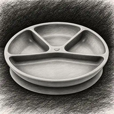 Green Sprouts Learning Dining Silicone Plate (9")