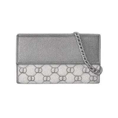Gucci GG Marmont Bi-Color Chain Wallet