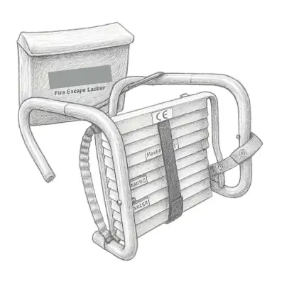 Hausse Retractable Fire Escape Ladder (13')