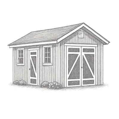 Heartland Hillsdale Wood Storage Shed (8' x 12')