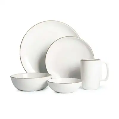 Heath Ceramics Opaque White Dinnerware (1 Set Of 5 Pieces)