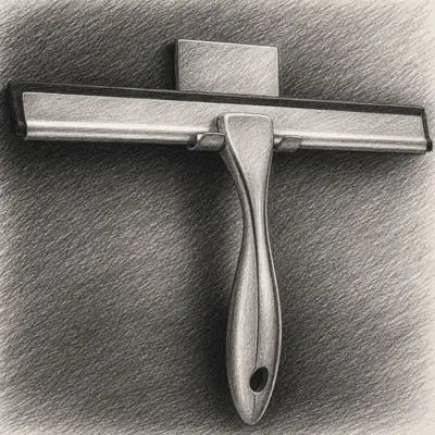 HIWARE All-Purpose Shower Squeegee (10")