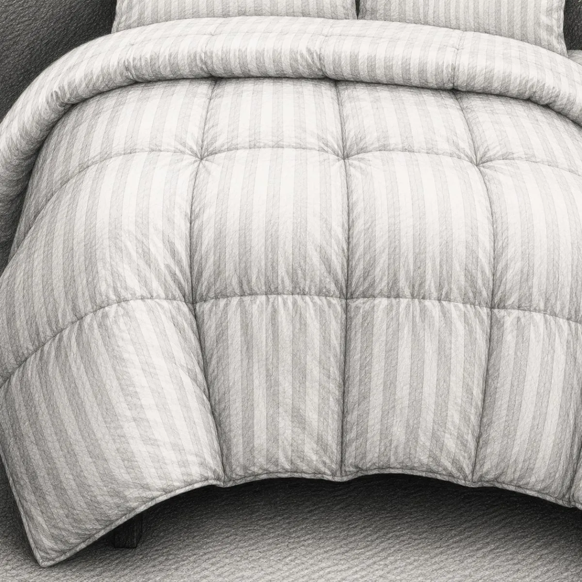 Hotel Grand White Goose Down Comforter (Queen Size)