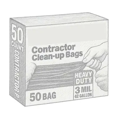 Husky Contractor Clean-Up Bags 42 gal (Pack of 50)