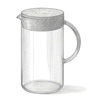 IKEA 365+ Clear Glass Pitcher with Lid