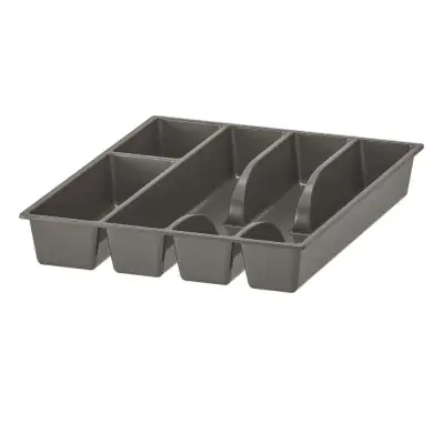 IKEA Smacker Flatware Tray Gray 12x10"
