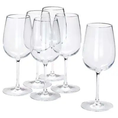 IKEA Storsint Wine Clear Glass 17 oz (Set of 6)
