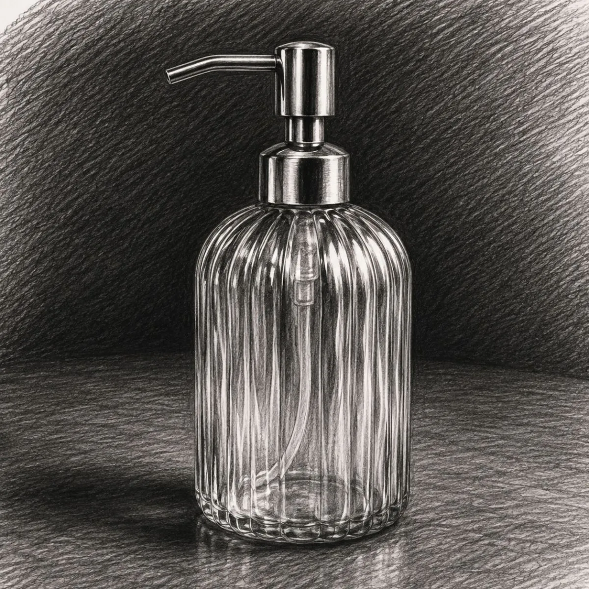 JASAI Clear Glass Soap Dispenser