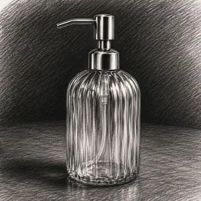 JASAI Clear Glass Soap Dispenser