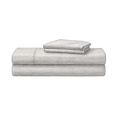 JCPenney Wrinkle Guard 400TC Cotton Sheet (1 Set of 4 Pieces)