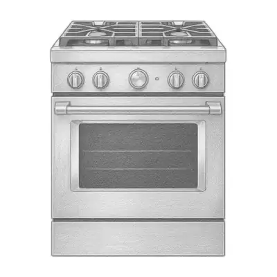 KitchenAid® 30'' Smart Commercial-Style Dual Fuel Range with 4 Burners