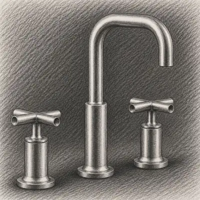 Kohler Puris Bathroom Sink Faucet with Cross Handles