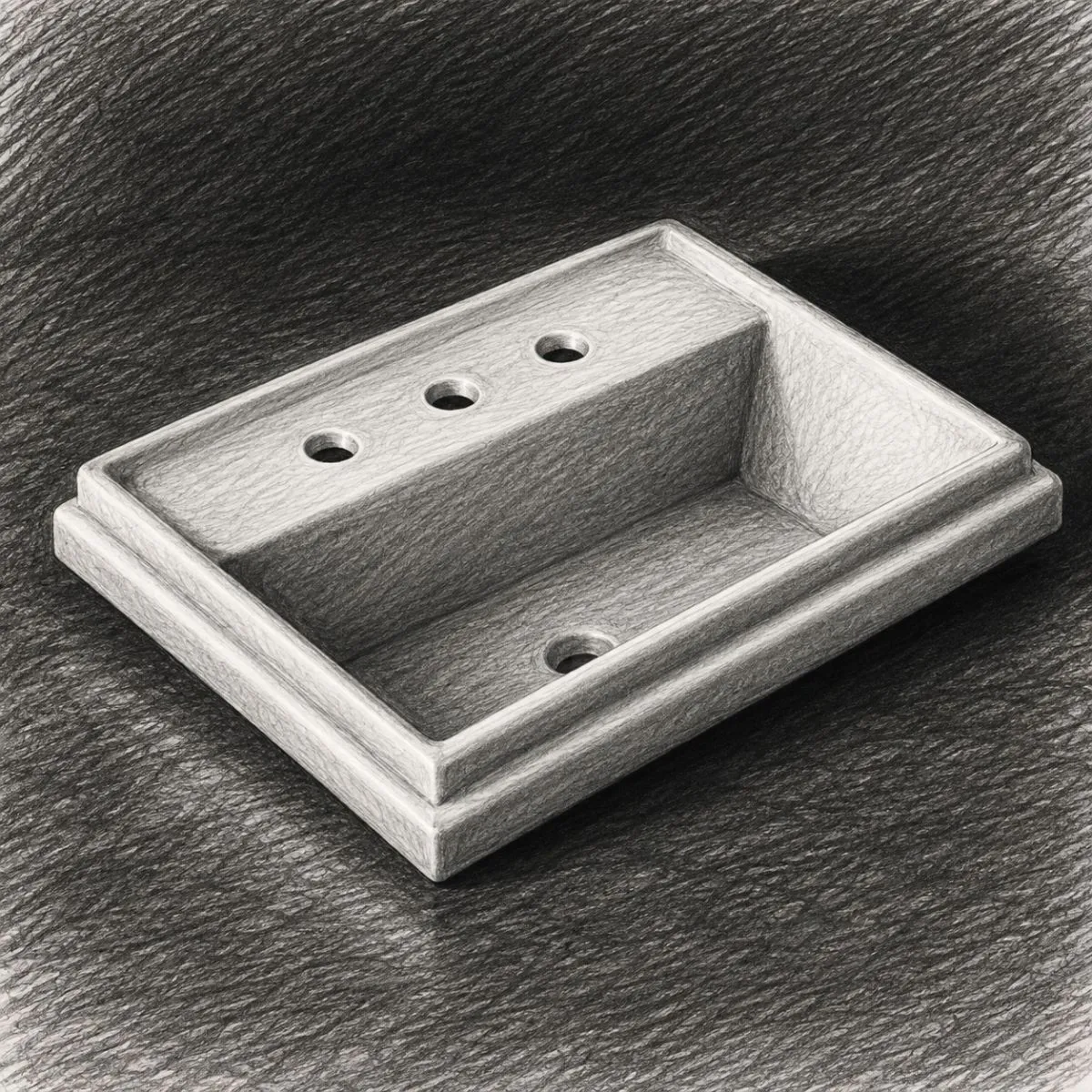 Kohler Tresham Rectangular Drop-In Bathroom Sink