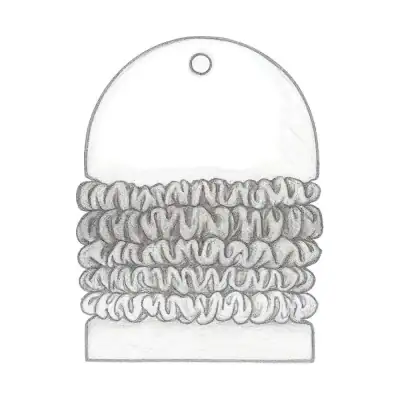 Kristin Ess The Satin Skinnies Scrunchies (Pack of 5)