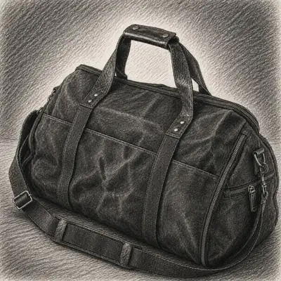 Lands' End Waxed Canvas Convertible Garment Duffle