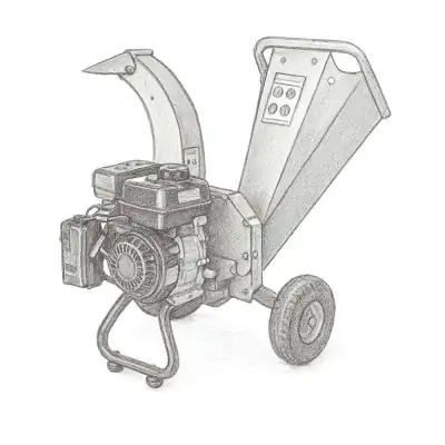 Landworks Mini Wood Chipper and Shredder 7HP 212CC Gas Engine (3")