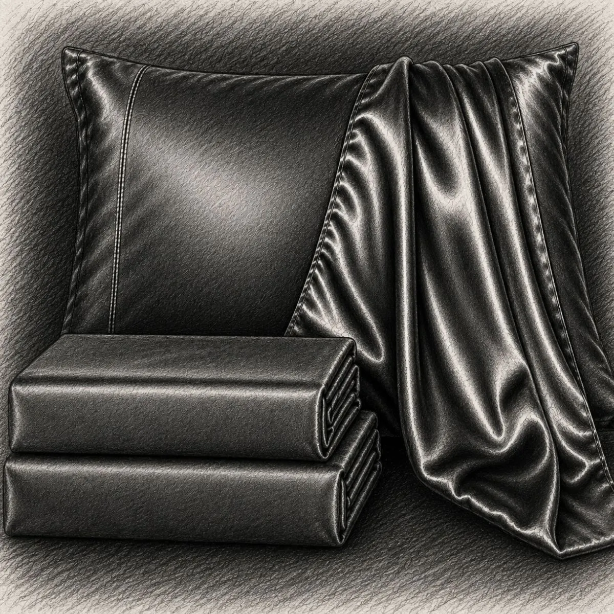 Lanest Housing Silk Satin Sheets (1 Set of 4 Pieces)