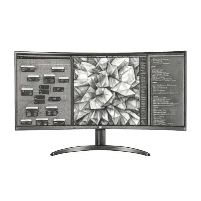 LG 34" IPS QHD Curved UltraWide™ Monitor 34BQ60QC-B