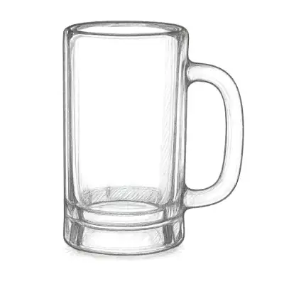 Libbey Heidelberg Glass Beer Mugs 16 oz (Set of 4)