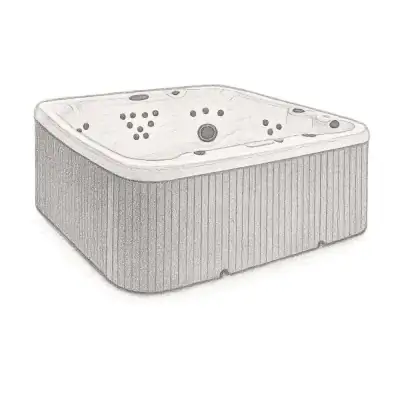 Lifesmart Jet Square Hot Tub with Ozonator