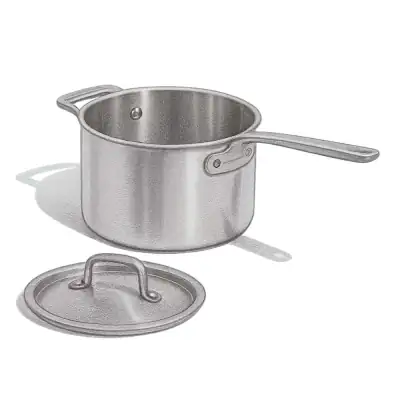 Made In Stainless Clad Saucepan 4 QT