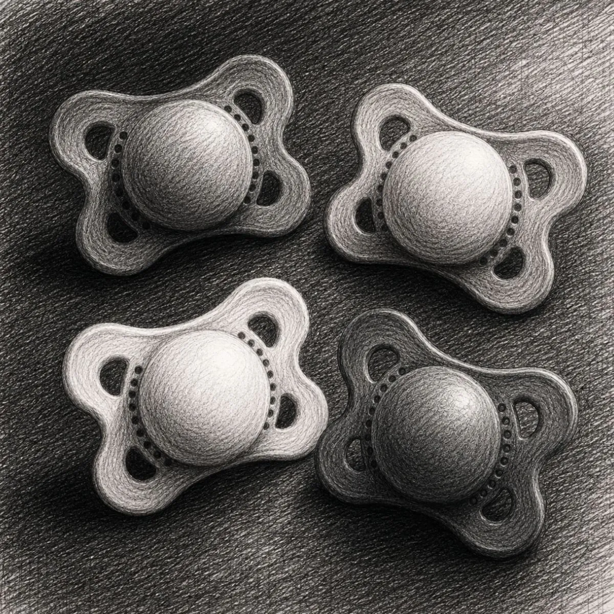 MAM Original Matte Pacifier (0-6 months, Pack of 4)