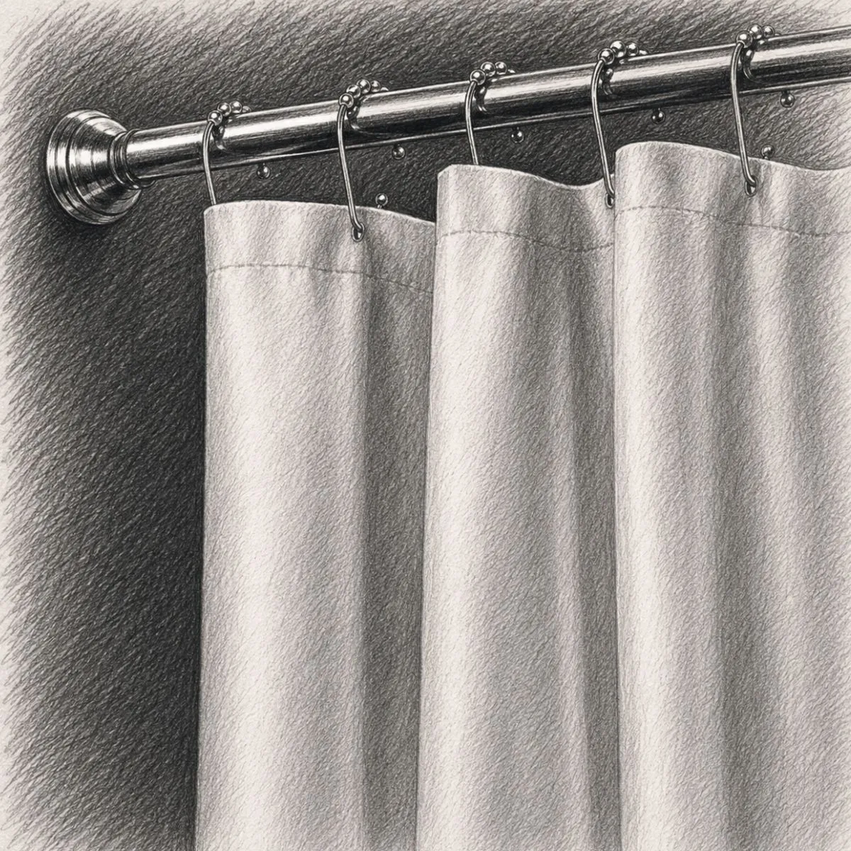 Maytex Fabric Shower Curtain Liner with Weighted Hem (70" x 72")