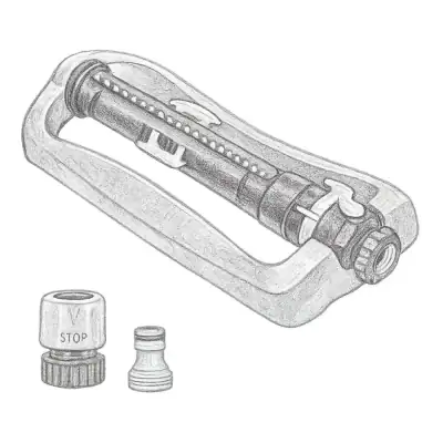 Melnor XT Turbo Oscillating Sprinkler Metal Base 4,500 sq. ft.