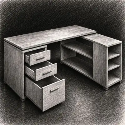 Mercury Row L-Shape Home Office Computer Desk