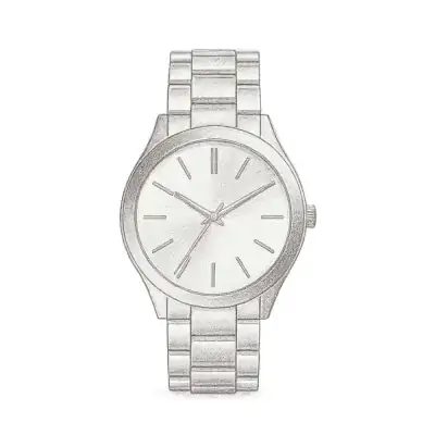 Michael Kors Slim Runway Silver-Tone Watch