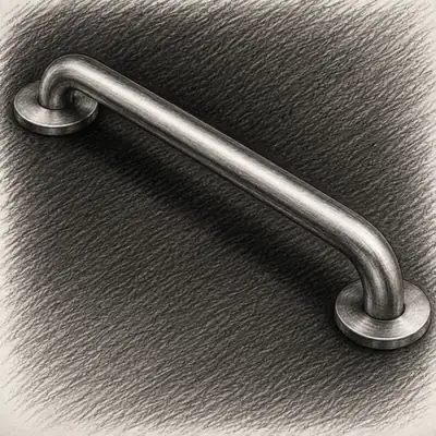 Moen Bathroom Safety Shower Grab Bar with Concealed Screws (32")