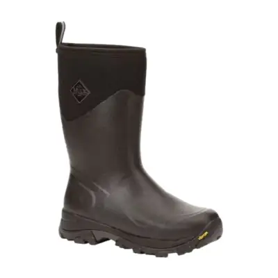 Muck Boot Men's Arctic Ice Mid Boot + Vibram Arctic Grip A.T. Rubber Boots