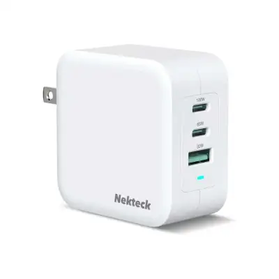 Nekteck GaN Charger 100W USB C Charger 3-Ports