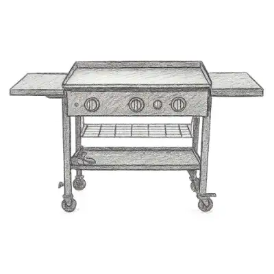Nexgrill Daytona 4-Burner Grill 36" Griddle Top