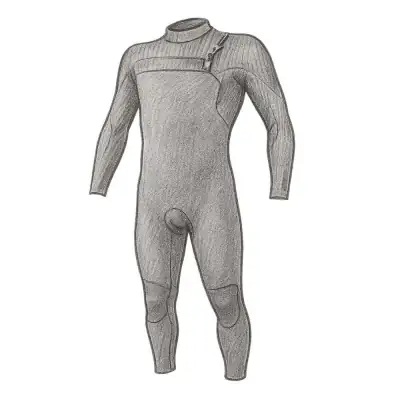O'Neill Hyperfreak Men 3/2+MM Chest Zip Full Wetsuit