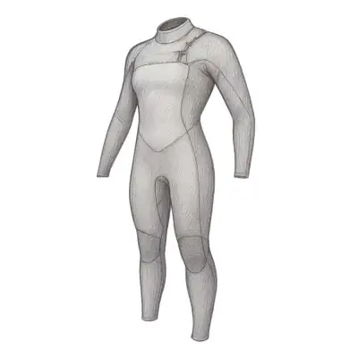 O'Neill Women's HyperFreak 3/2+ MM Chest Zip Full Wetsuit