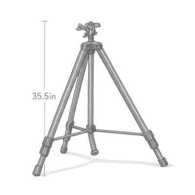 Orbit 1/2" Brass Impact Sprinkler on Tripod Base