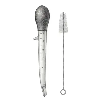 OXO Angled Baster with Cleaning Brush