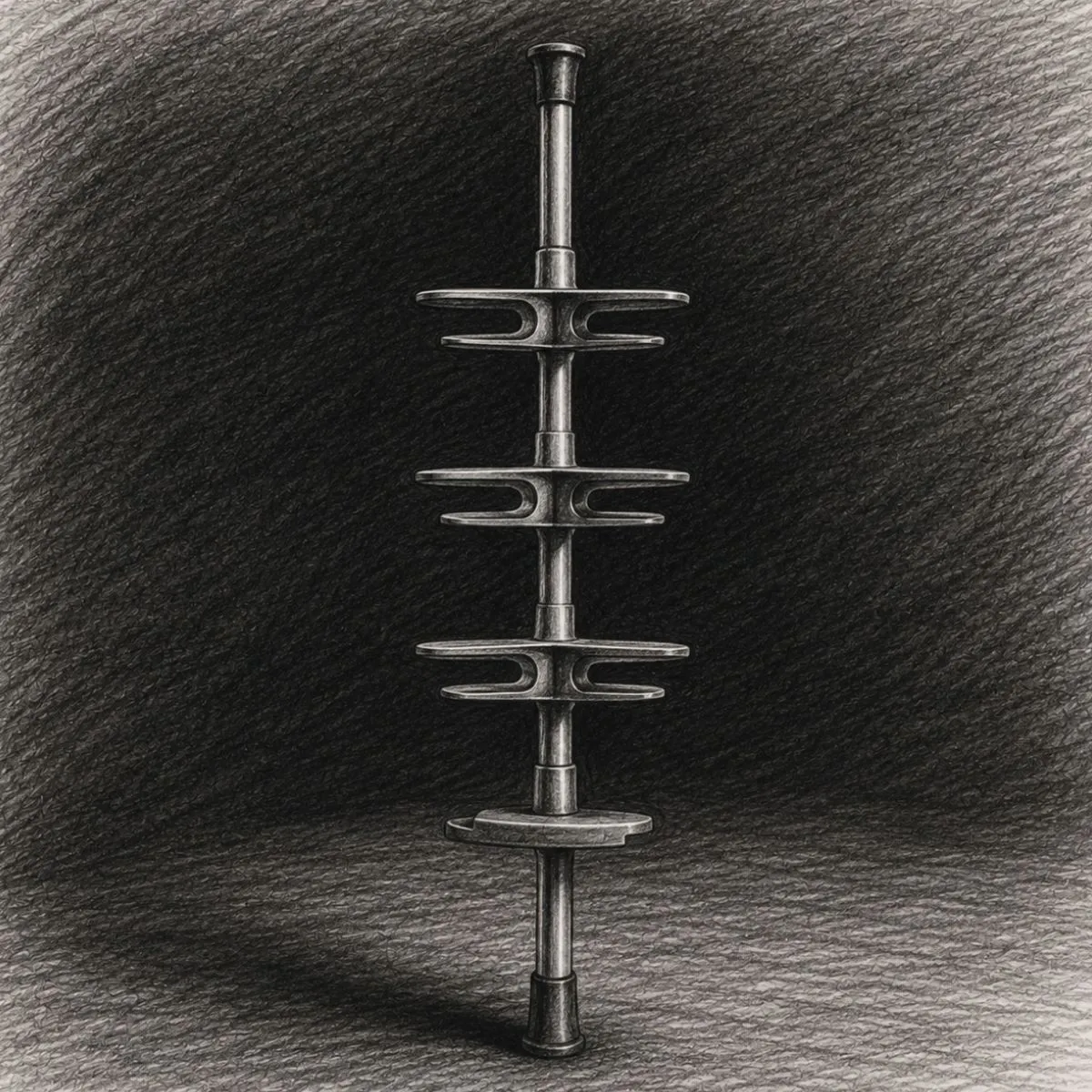 OXO Quick-Extend Aluminum Pole Caddy