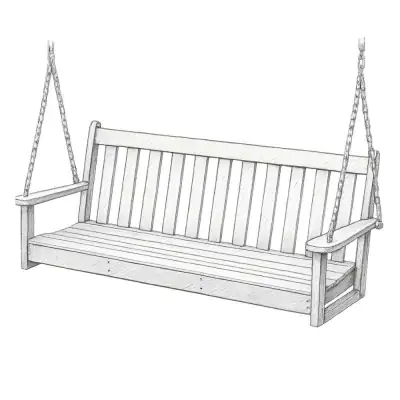POLYWOOD Vineyard 60" Porch Swing